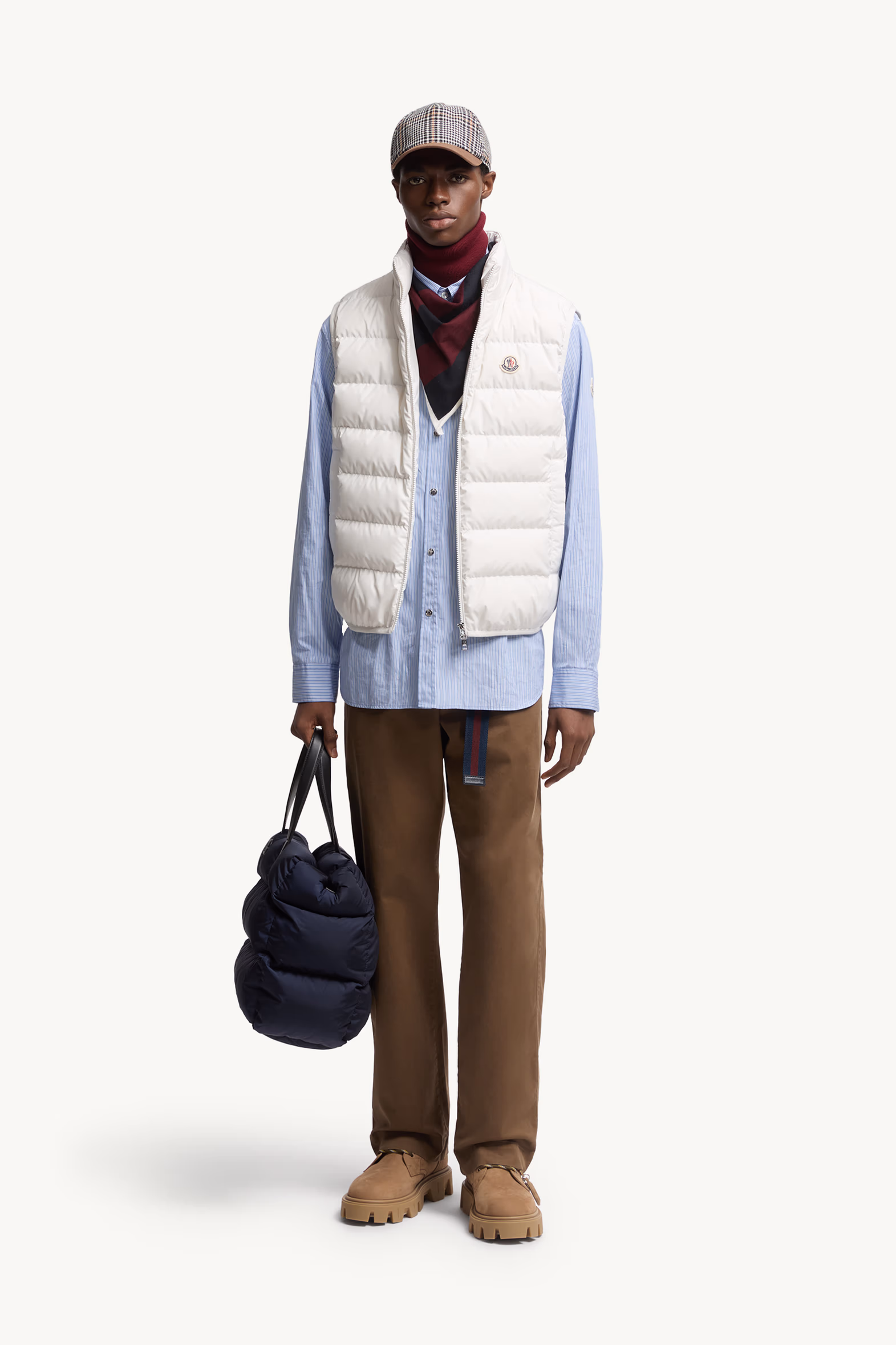 Contrin Down Vest Men White Moncler 0